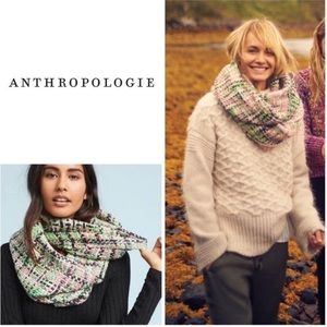 New! Anthropologie Lotte Erfurt Hjorth limited edition plaid shimmer scarf